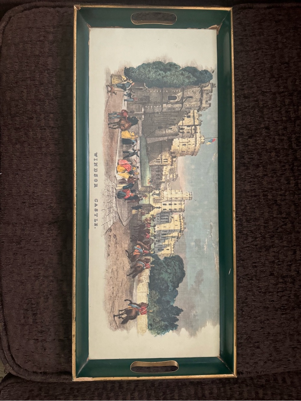 Vintage wood melamine serving tray by Lady Clare, c1960’s. Windsor Castle.